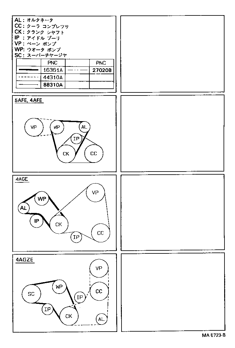 99364-20610 BELT, V(FOR VANE PUMP) product image