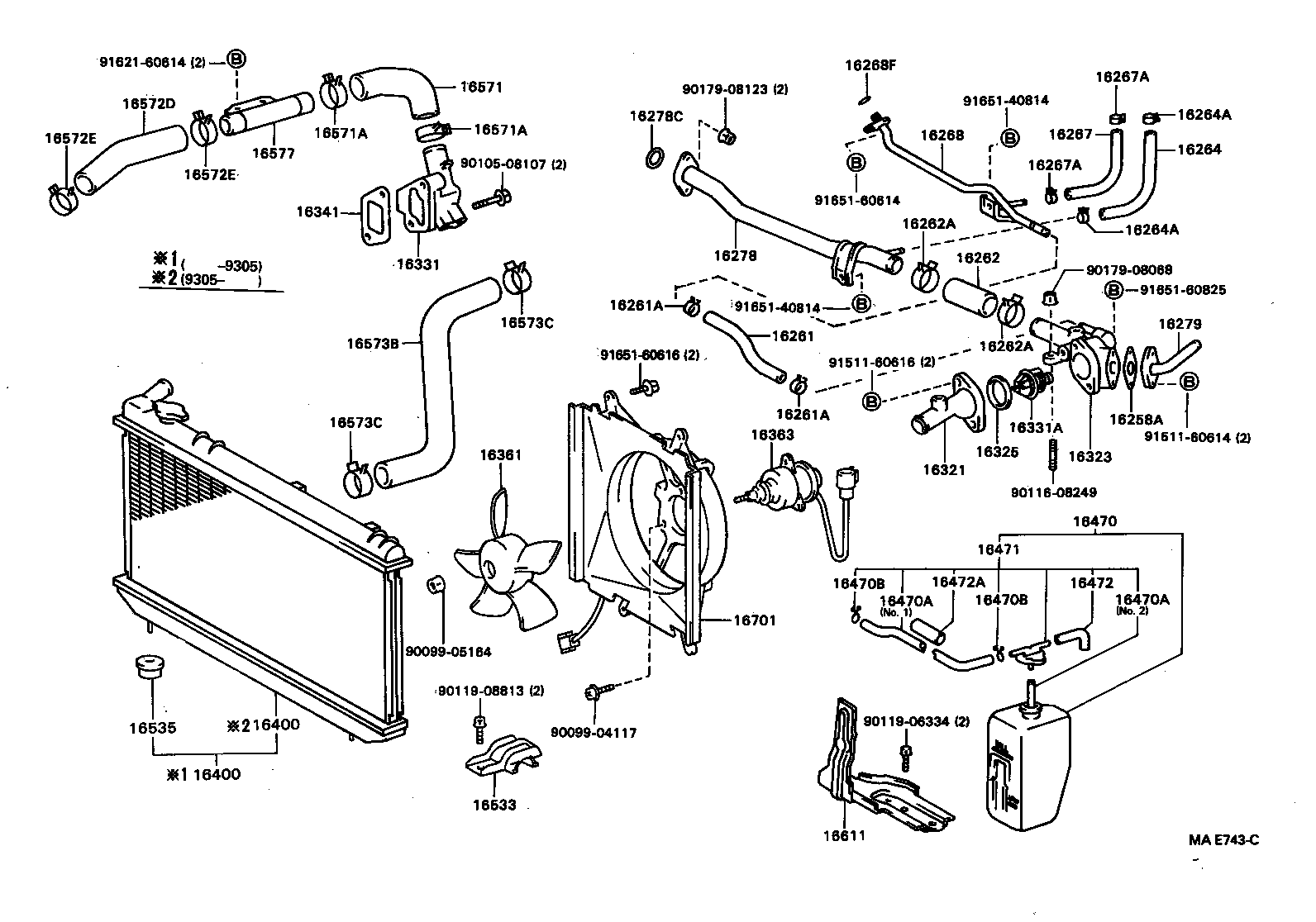 16470-16160 TANK ASSY, RADIATOR RESERVE product image