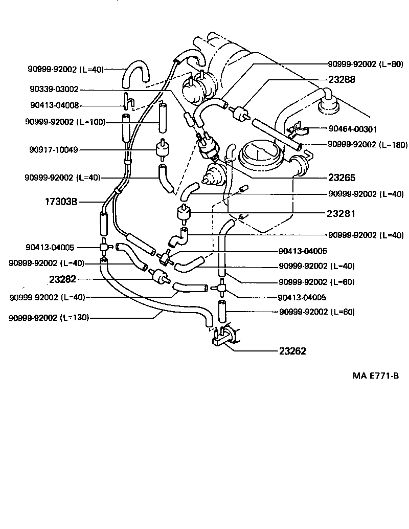 17302-11030 HOSE, NO.5(FOR IDLE-UP) product image