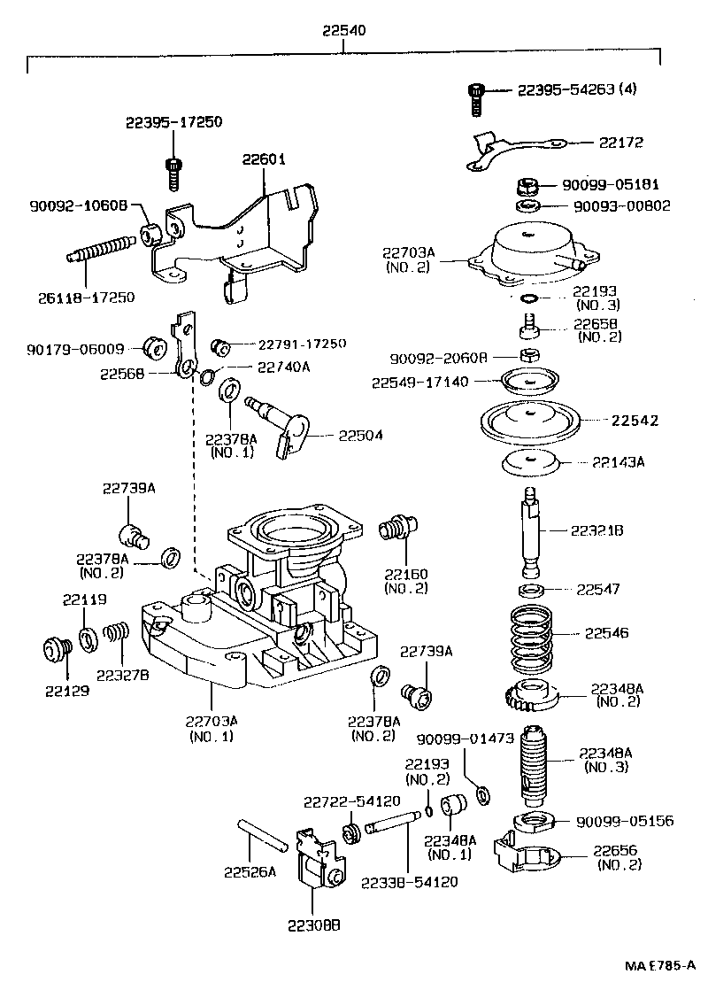 22140-56290 HEAD SUB-ASSY, DISTRIBUTIVE PUMP product image