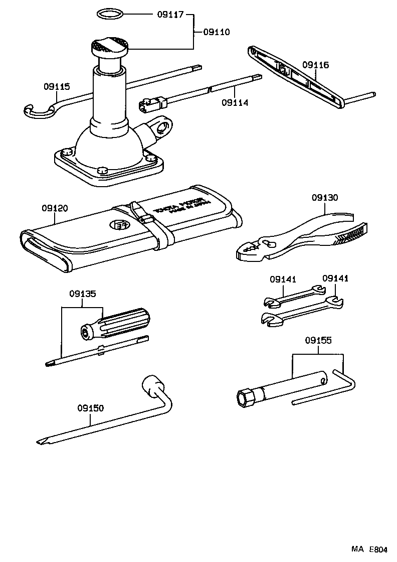 09111-95703 JACK ASSY product image
