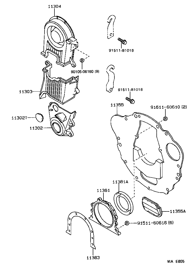 11355-64060 PLATE, REAR END product image