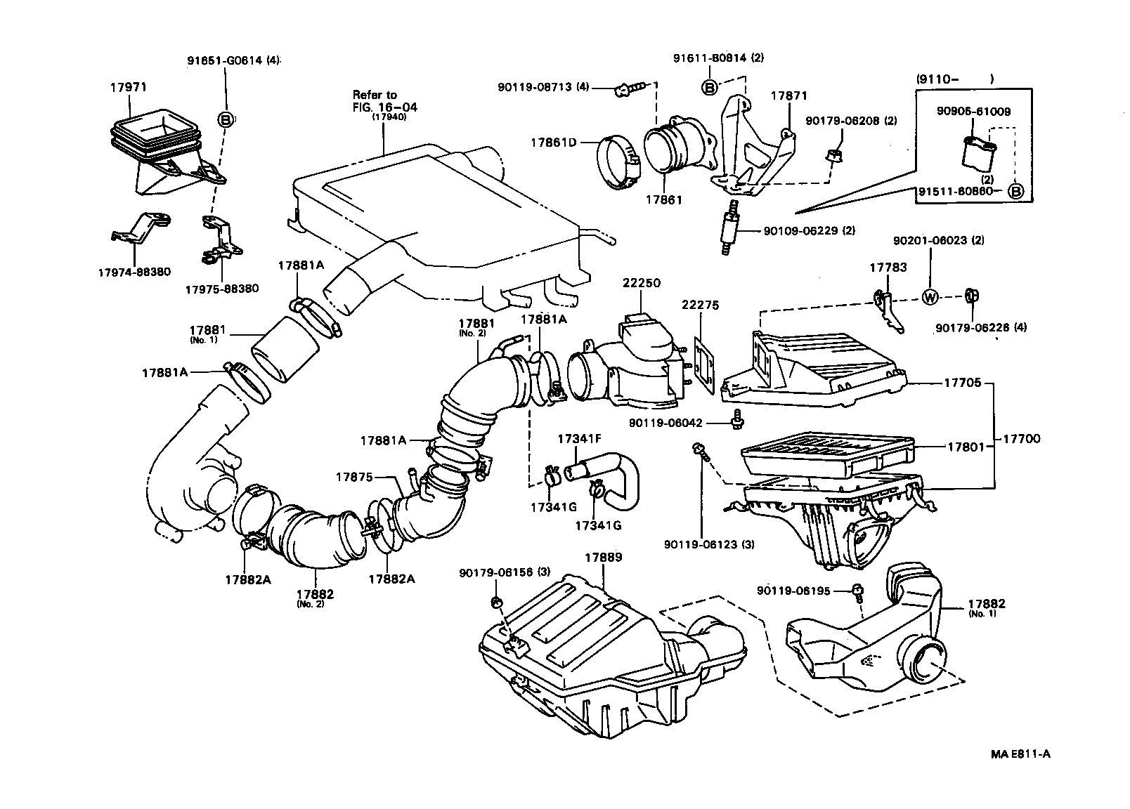 17705-74140 CAP SUB-ASSY, AIR CLEANER product image