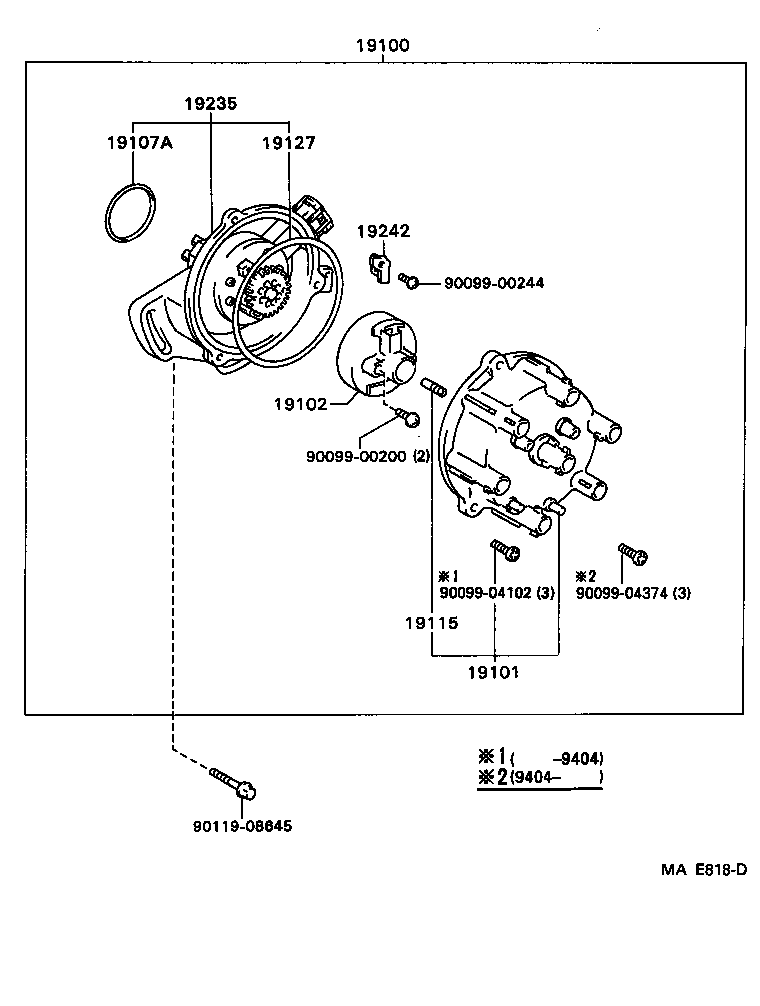 19100-35240 DISTRIBUTOR ASSY product image
