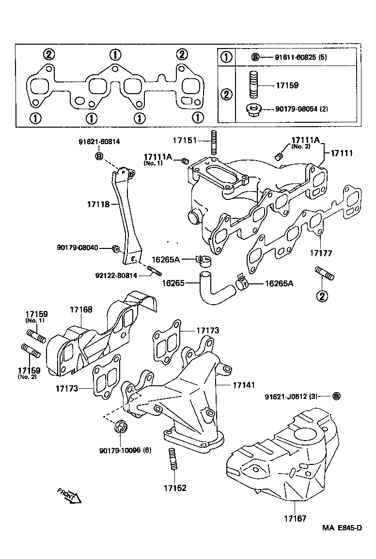 17118-16090 STAY, MANIFOLD, NO.2 product image