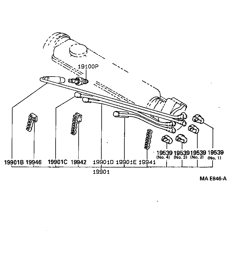 19871-64040 CONNECTOR, GLOW PLUG NO.1 product image