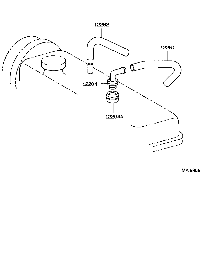 12251-64010 CLAMP, VENTILATION TUBE product image