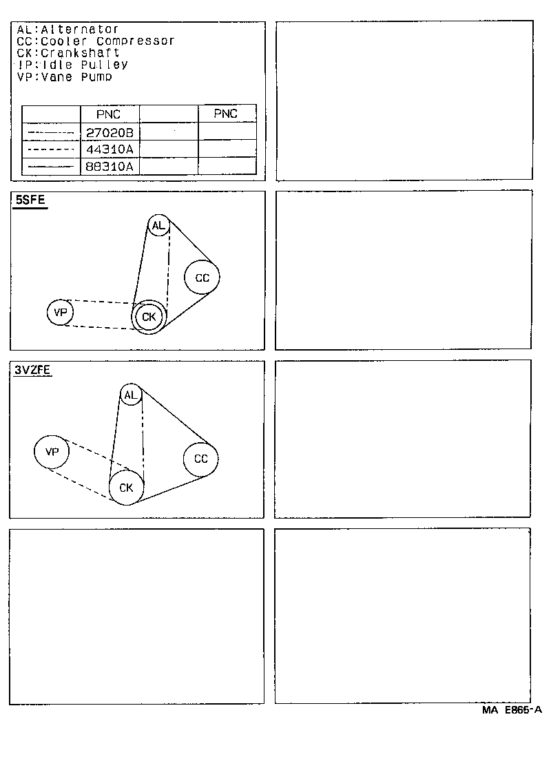 90080-91054 BELT, V(FOR VANE PUMP) product image