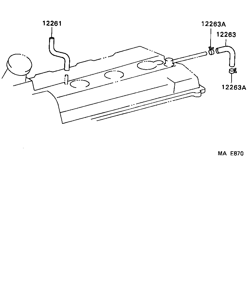 12261-88382 HOSE, VENTILATION product image