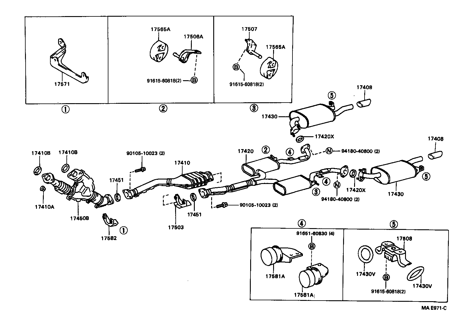 17430-50081 PIPE ASSY, EXHAUST, TAIL product image