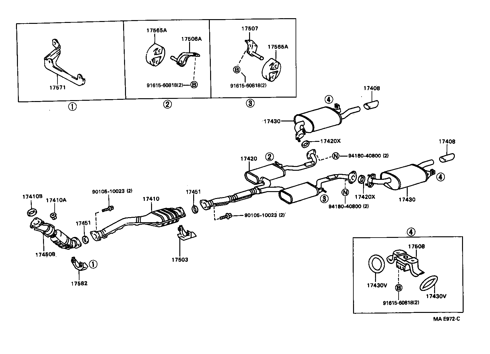 17430-50081 PIPE ASSY, EXHAUST, TAIL product image