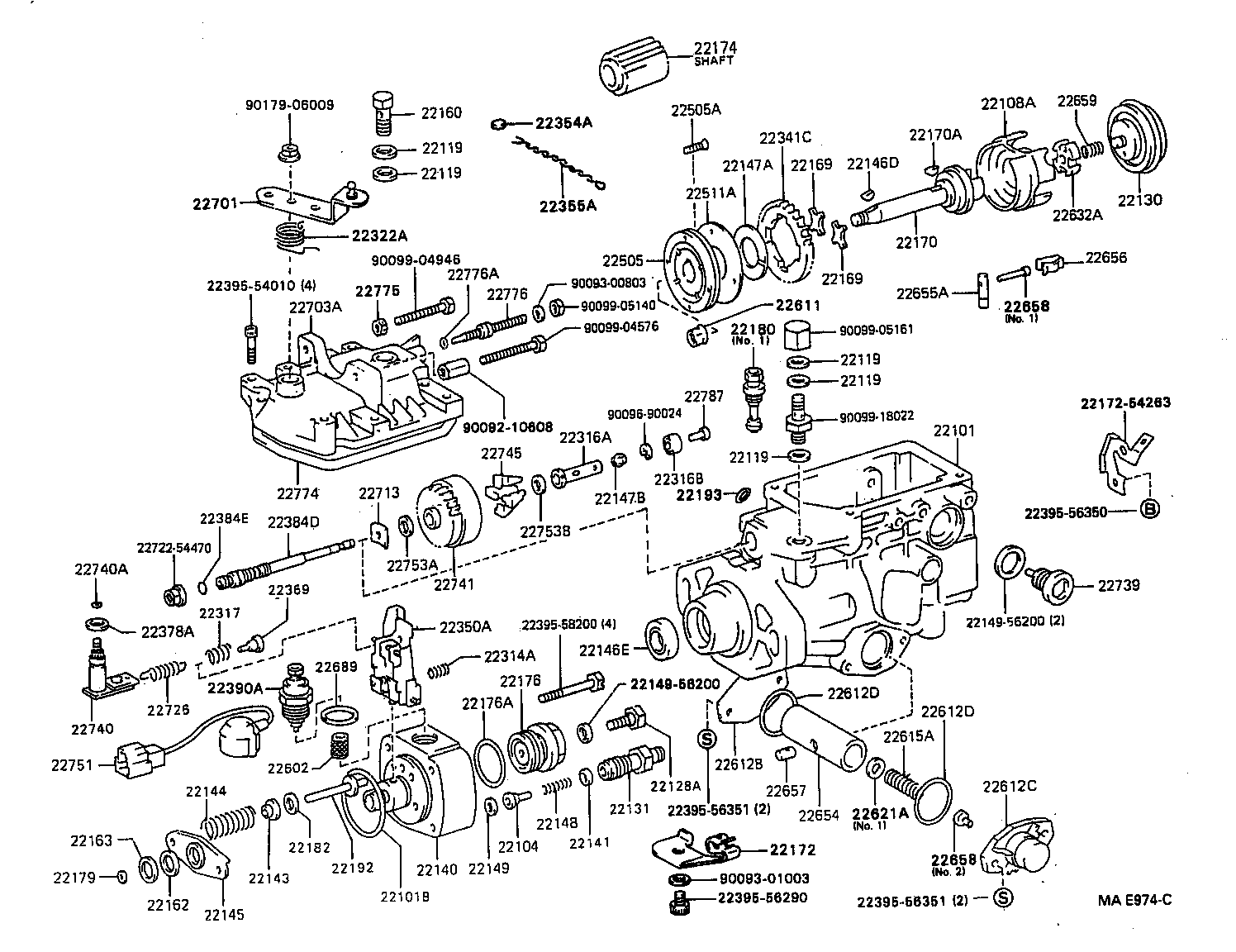 22140-56290 HEAD SUB-ASSY, DISTRIBUTIVE PUMP product image
