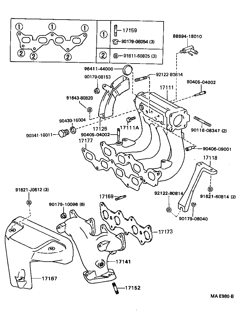 17101-55030 MANIFOLD, INTAKE product image
