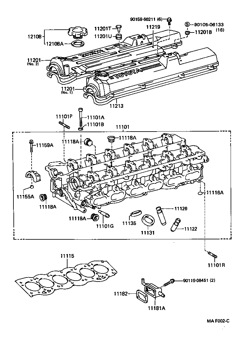 11212-70040 COVER SUB-ASSY, CYLINDER HEAD product image