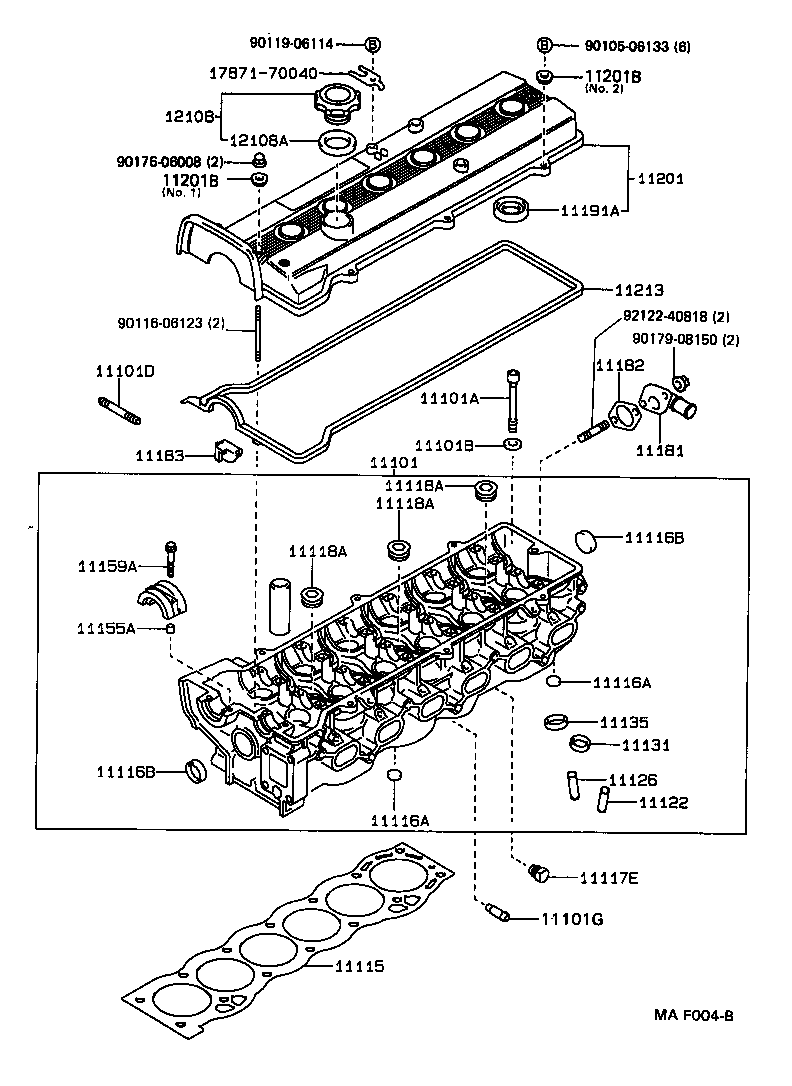 11101-49335 HEAD SUB-ASSY, CYLINDER product image