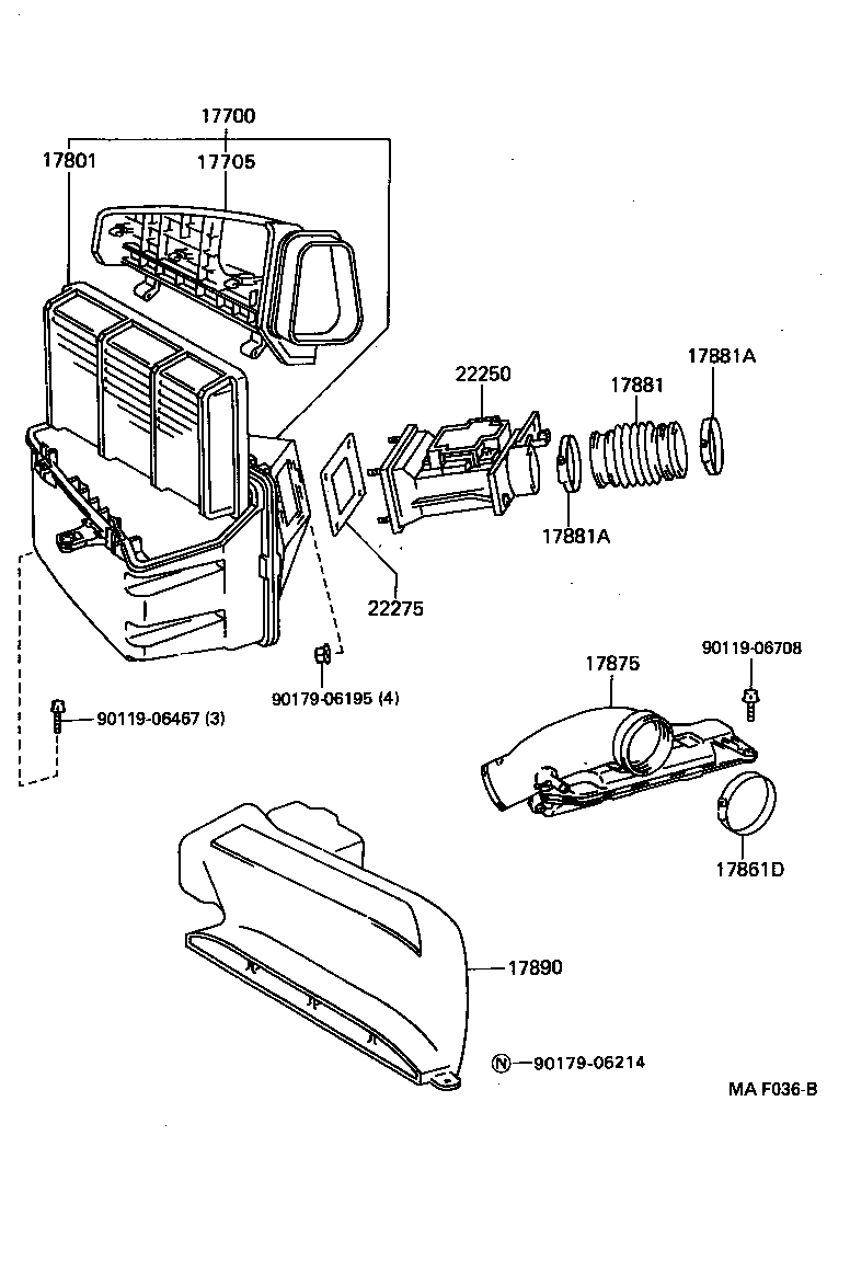 17700-46140 CLEANER ASSY, AIR product image