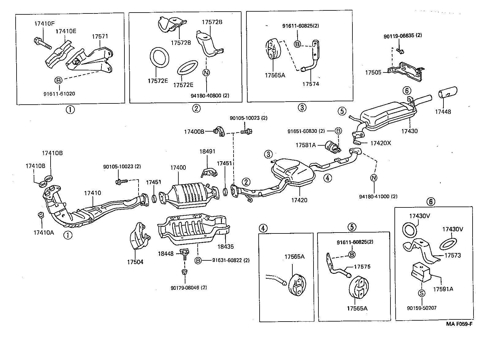 17430-70570 PIPE ASSY, EXHAUST, TAIL product image