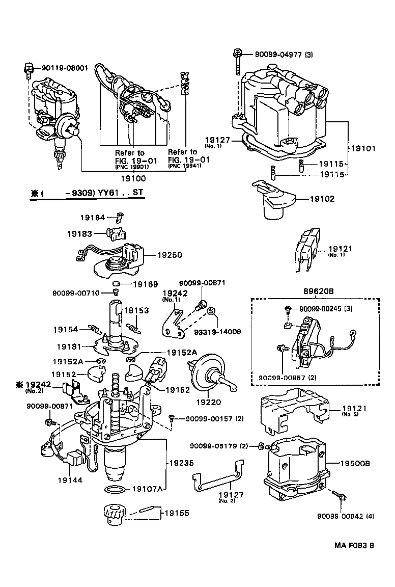 19106-73010 CAM SUB-ASSY, DISTRIBUTOR product image