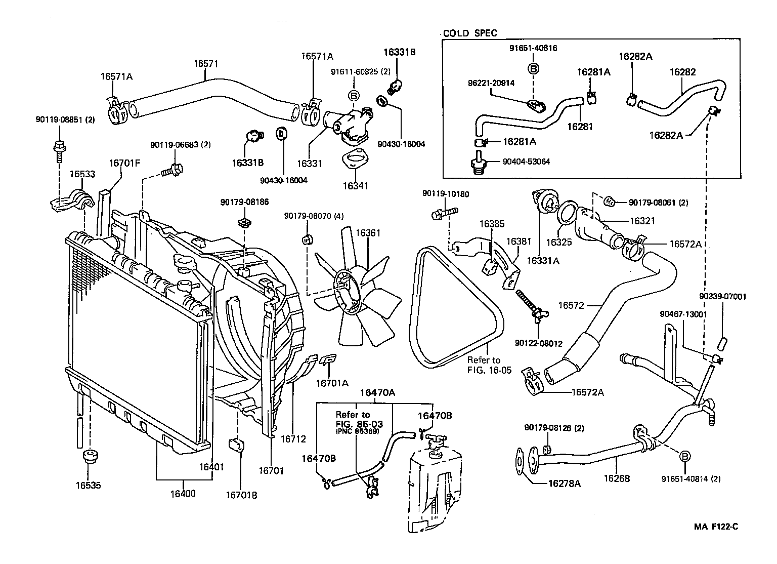 16333-70040 HOUSING, WATER OUTLET product image