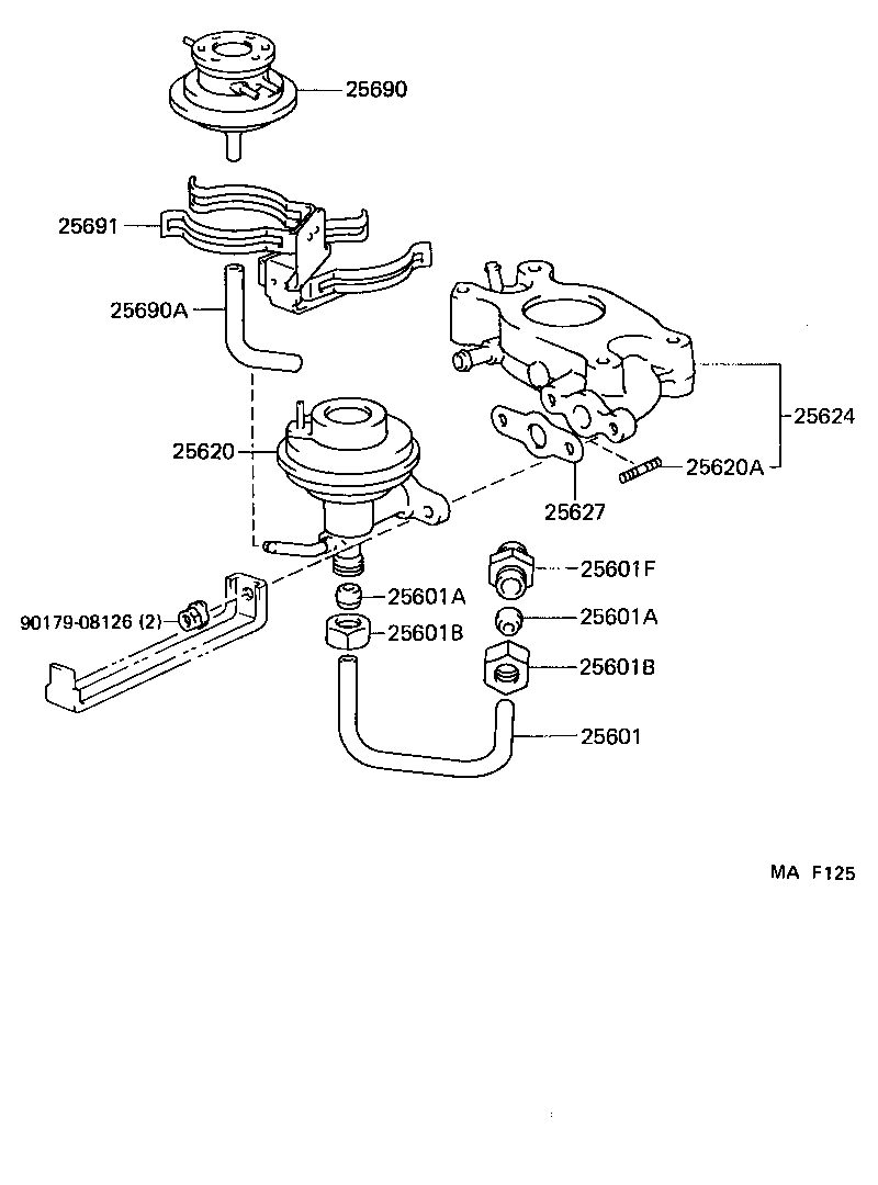 25607-73020 ADAPTER, EGR VALVE product image
