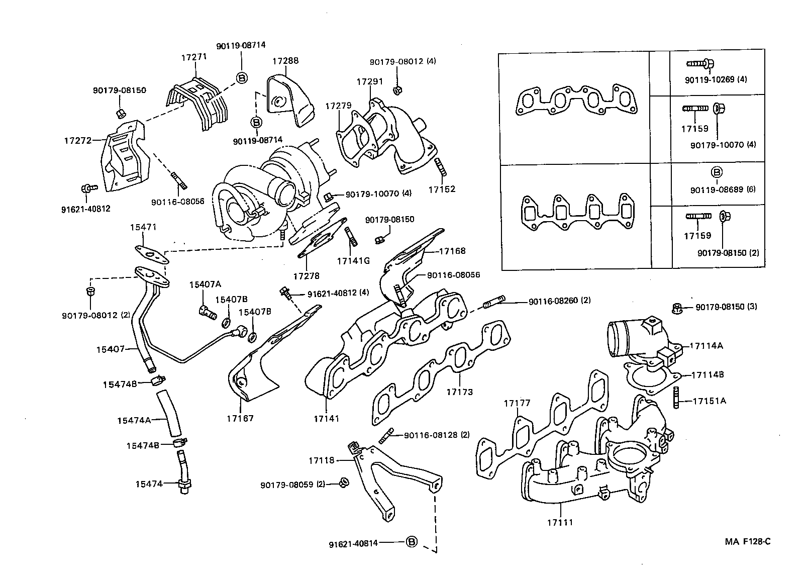 17167-50060 INSULATOR, EXHAUST MANIFOLD HEAT, NO.1 product image