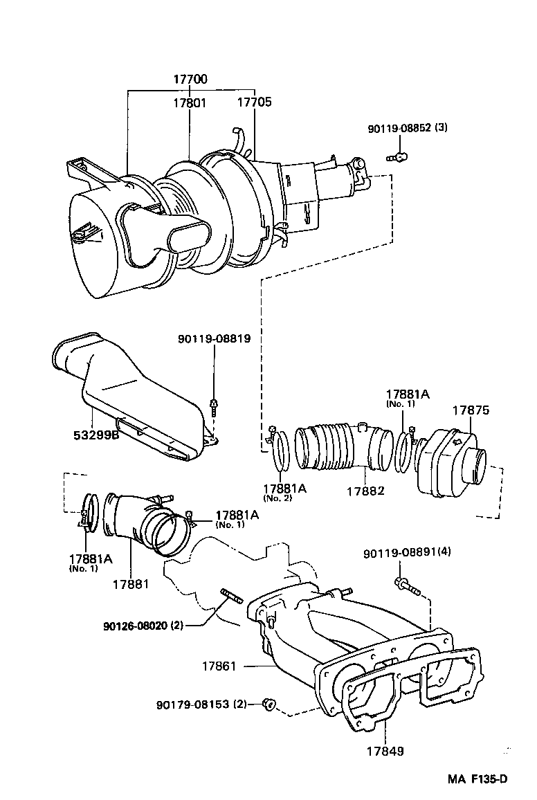 17705-46090 CAP SUB-ASSY, AIR CLEANER product image