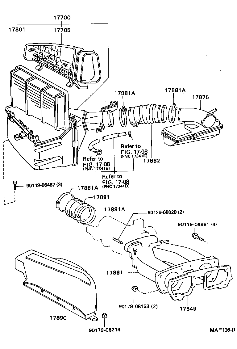 17700-46140 CLEANER ASSY, AIR product image