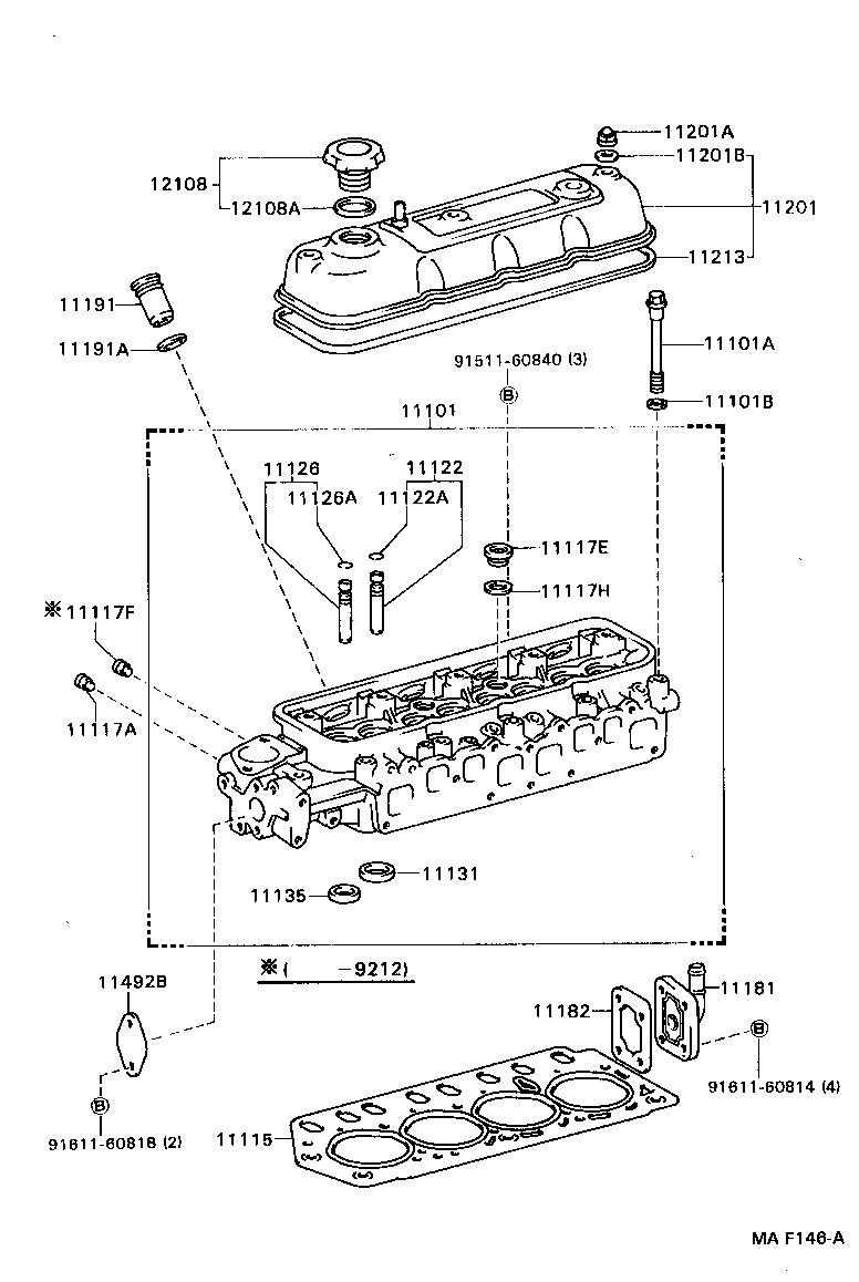 11101-49335 HEAD SUB-ASSY, CYLINDER product image