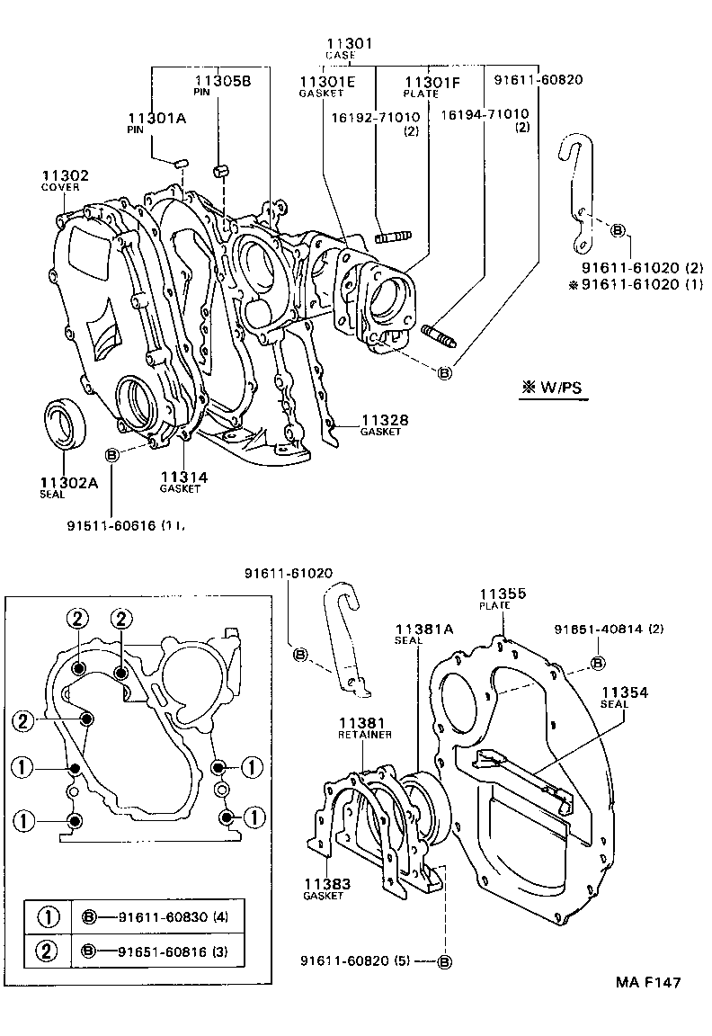 11319-46010 GASKET, TIMING BELT COVER, NO.3 product image