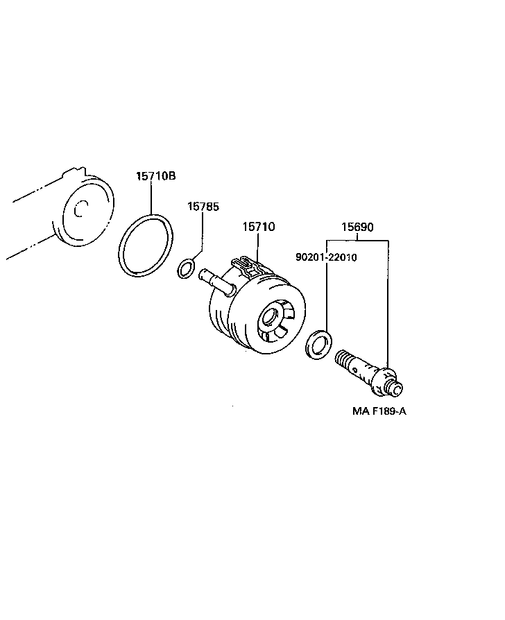 15710-46010 COOLER ASSY, OIL product image
