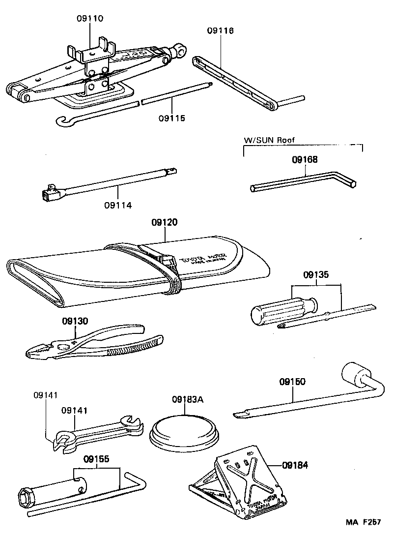 09110-28080 JACK ASSY product image