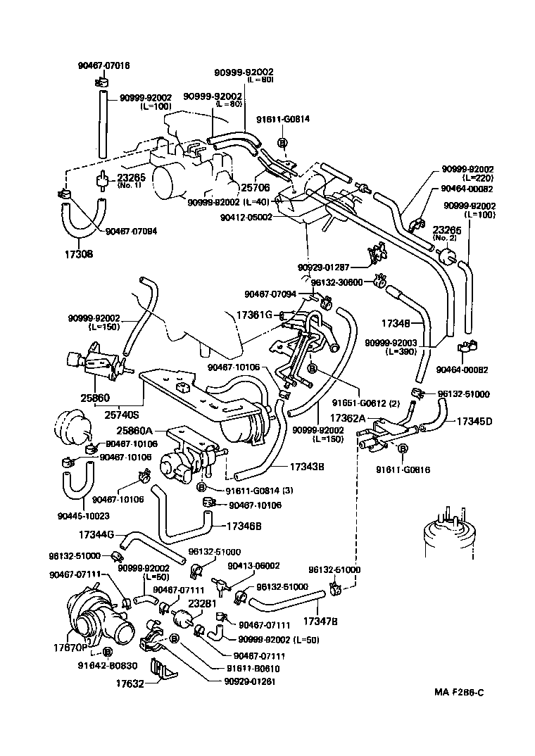 17362-88481 TUBE, AIR, NO.2 product image