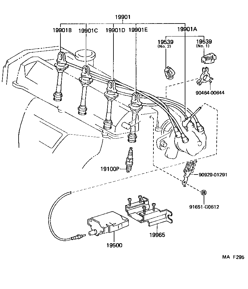 19941-88460 CLAMP, RESISTIVE CORD, NO.1 product image