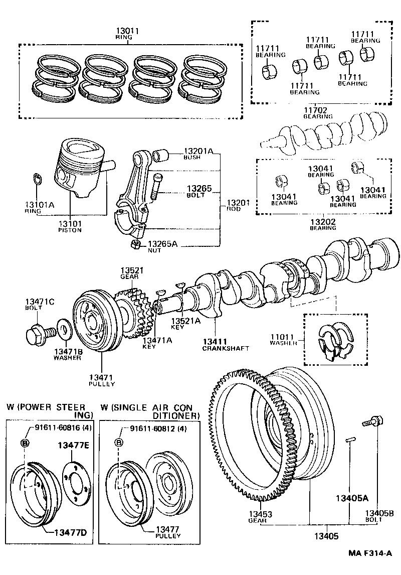 13011-73011 RING SET, PISTON product image