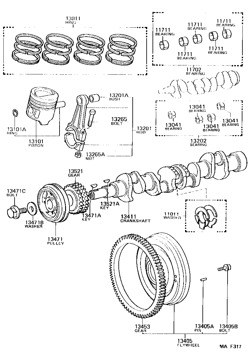 13408-64110 PULLEY, CRANKSHAFT product image