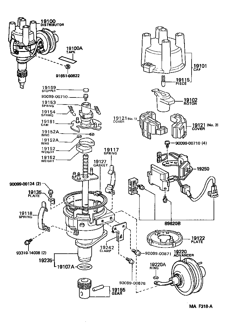 19153-13120 SPRING, GOVERNOR, A product image