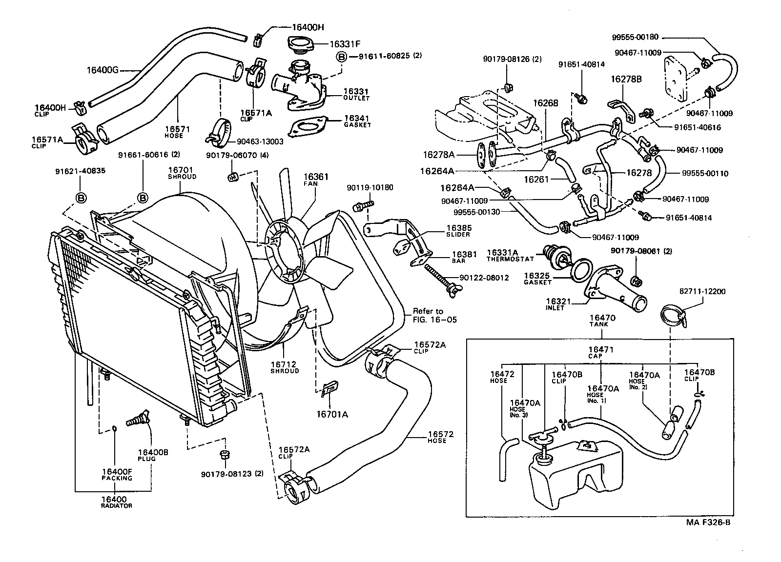 16381-64110 BAR, FAN BELT ADJUSTING product image