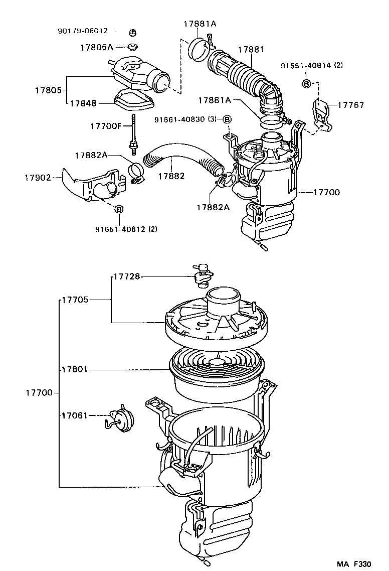 17705-64210 CAP SUB-ASSY, AIR CLEANER product image