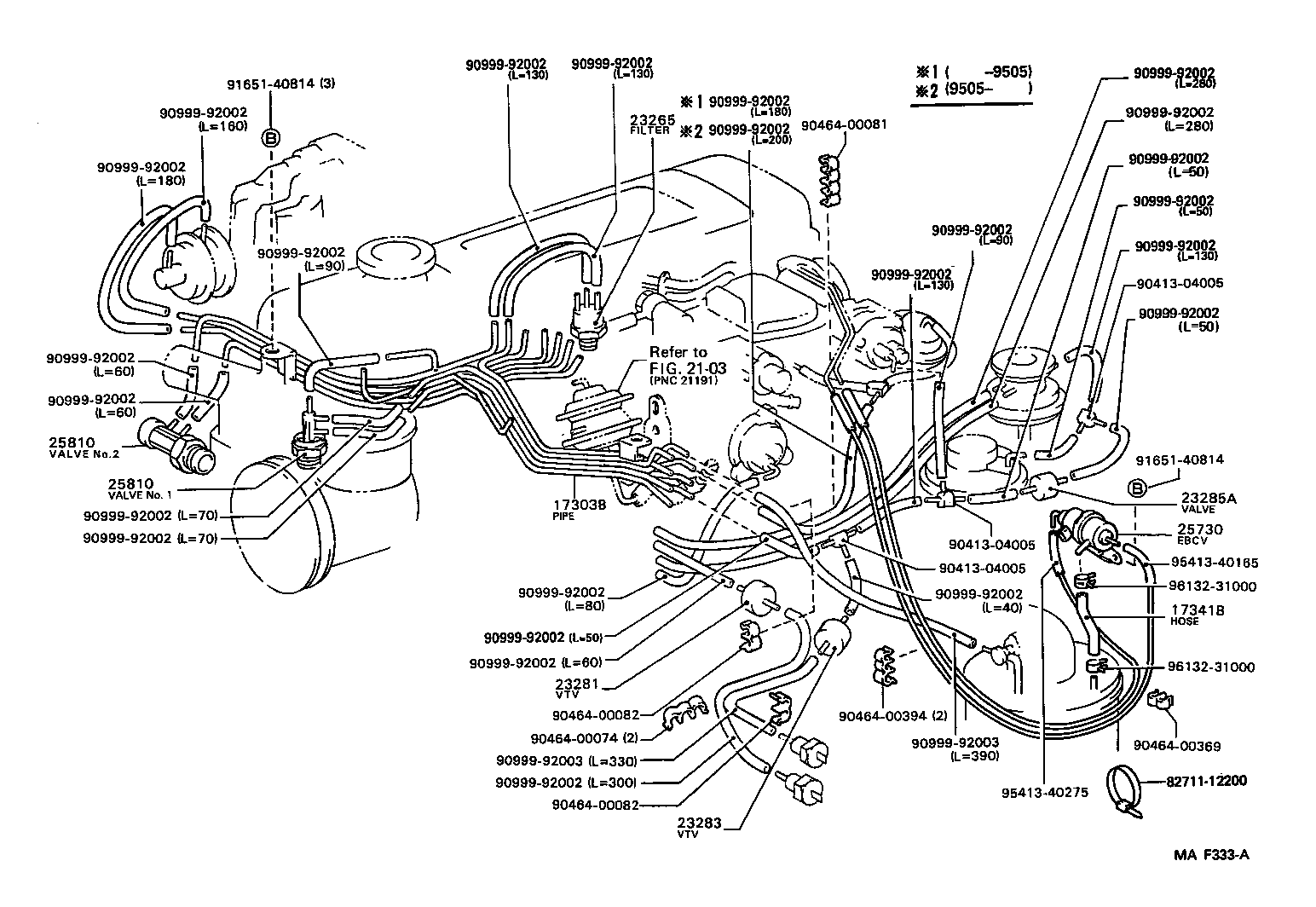 17308-64060 HOSE, NO.3(FOR IDLE-UP) product image