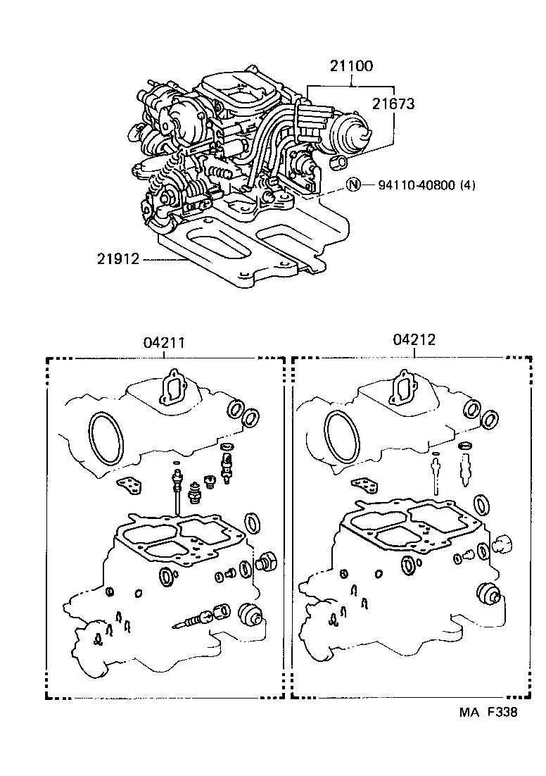 21901-72010 INSULATOR, CARBURETOR HEAT product image