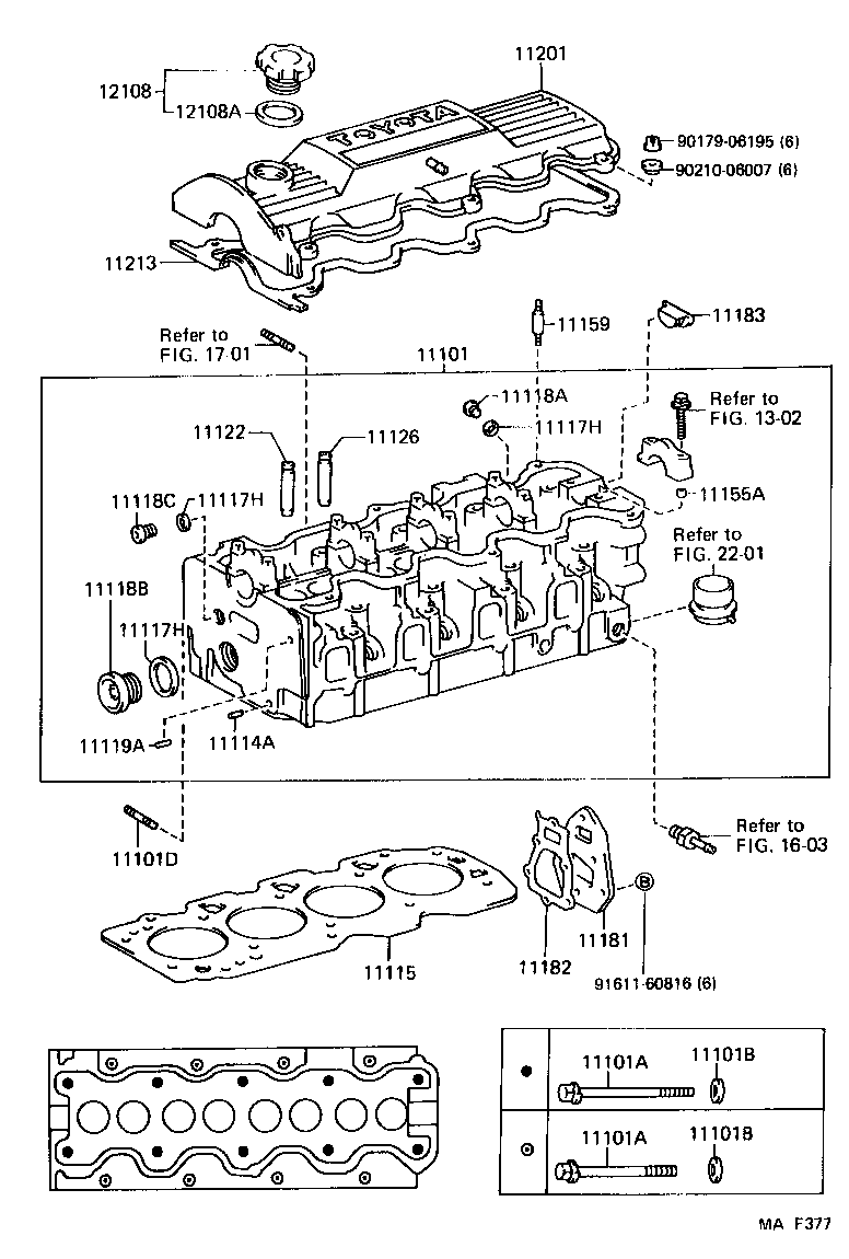 11101-64181 HEAD SUB-ASSY, CYLINDER product image