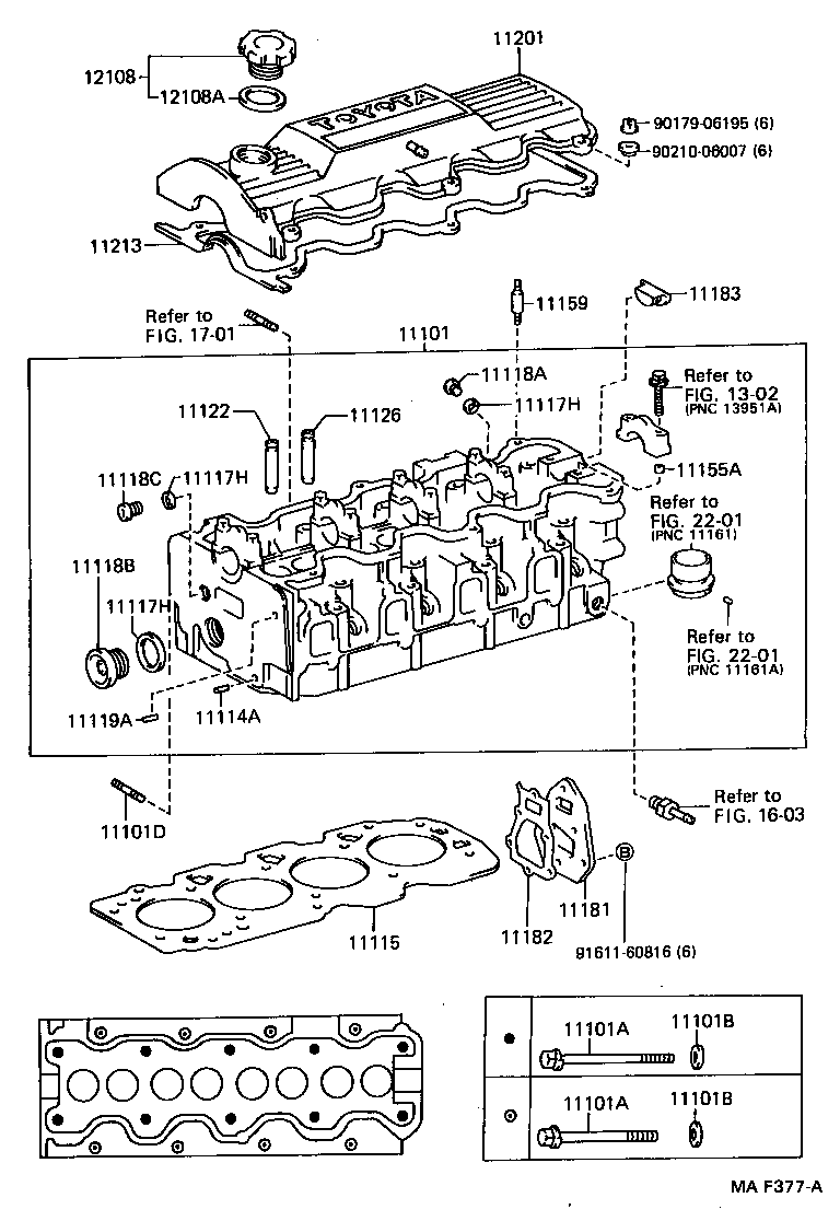 11181-72020 PLATE, CYLINDER HEAD, REAR product image