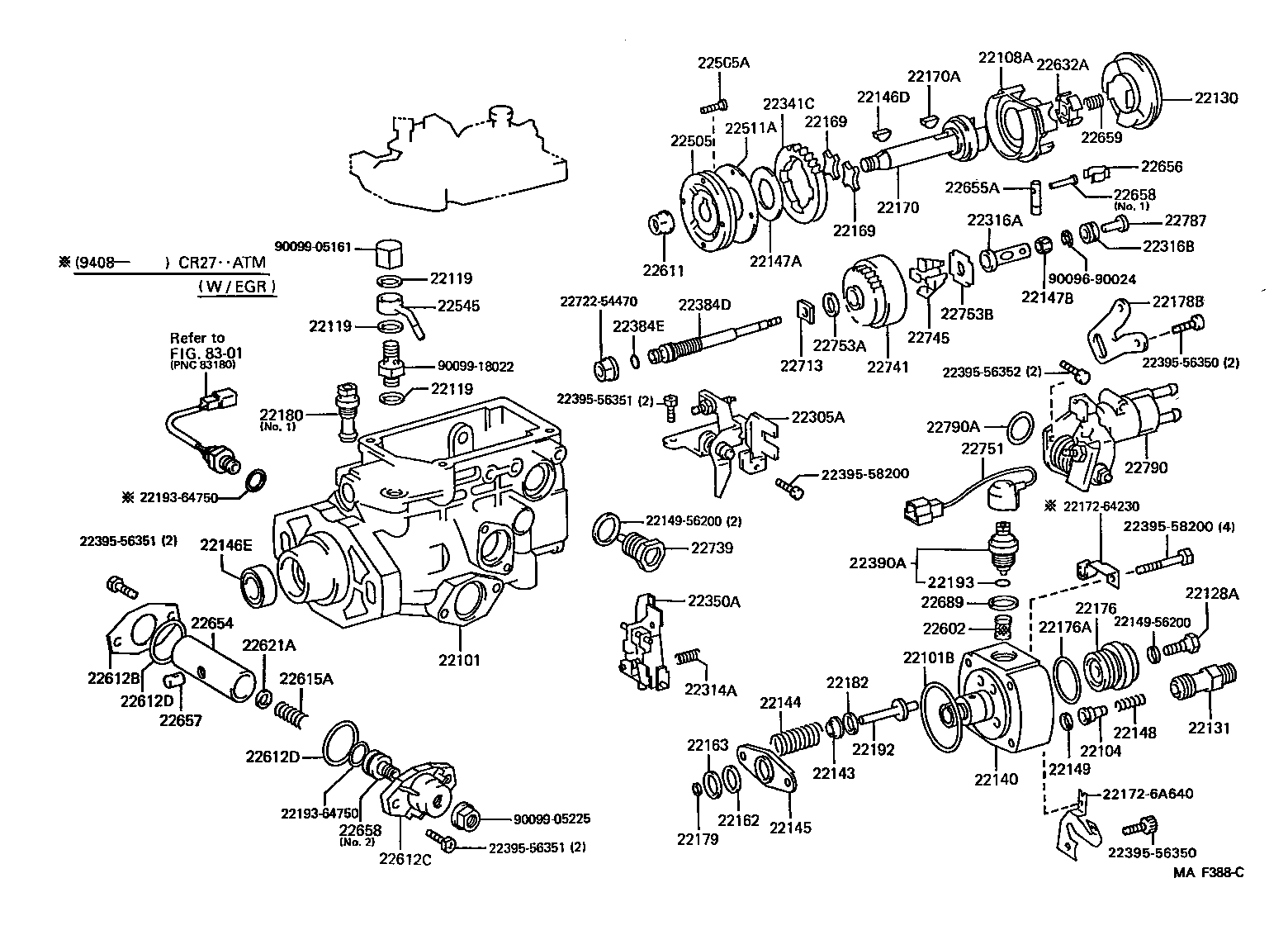 22104-6D480 VALVE SUB-ASSY, INJECTION PUMP DELIVERY product image