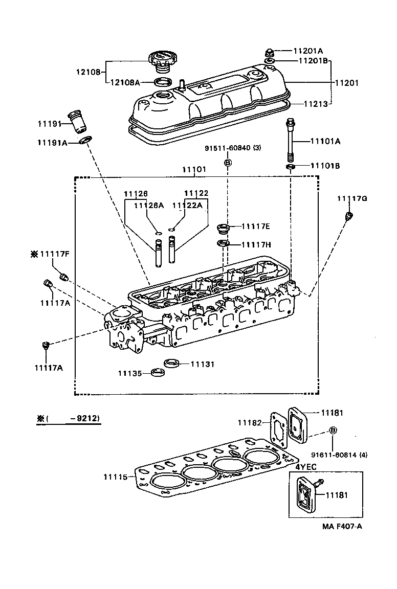 11101-64181 HEAD SUB-ASSY, CYLINDER product image