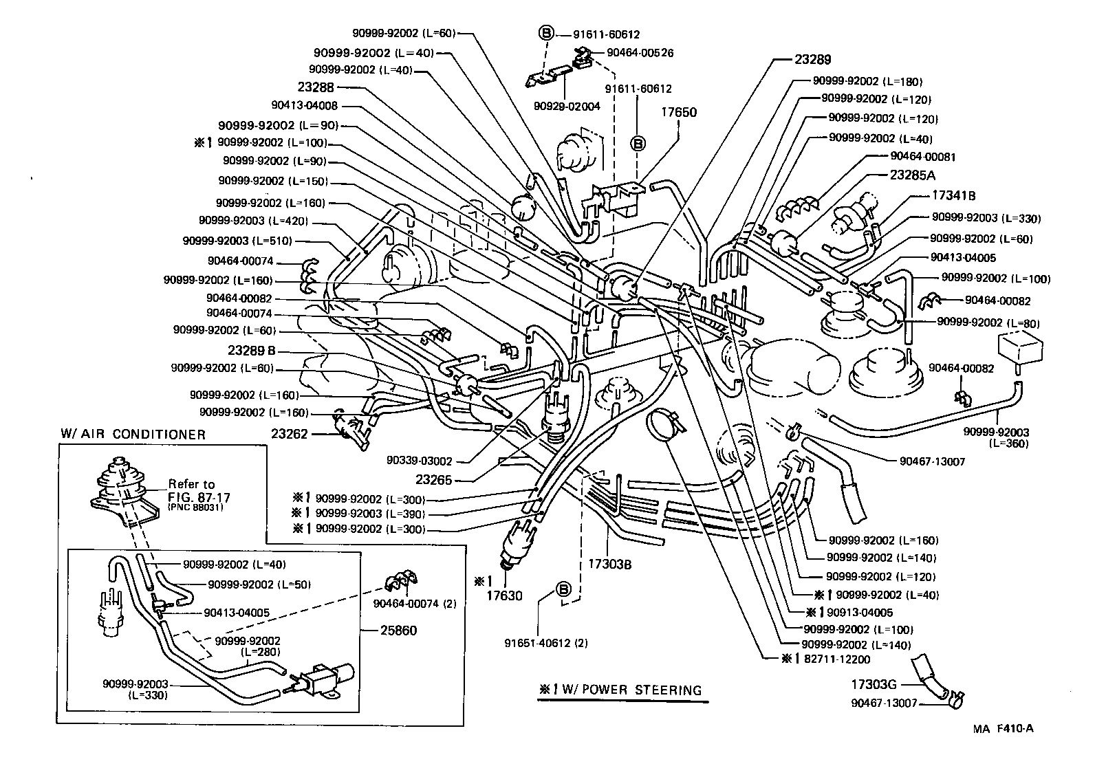 17303-13190 PIPE SUB-ASSY, AIR, NO.1 product image