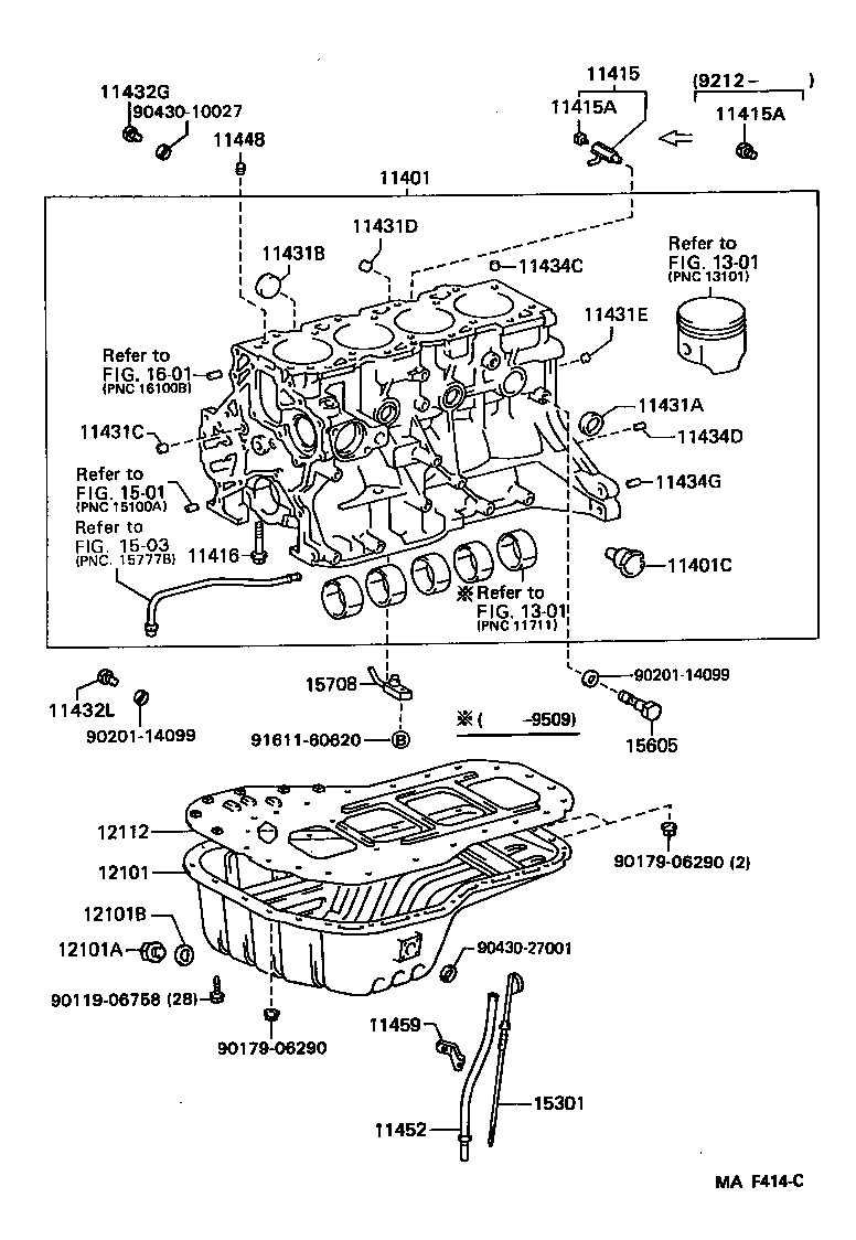 11401-19336 BLOCK SUB-ASSY, CYLINDER product image