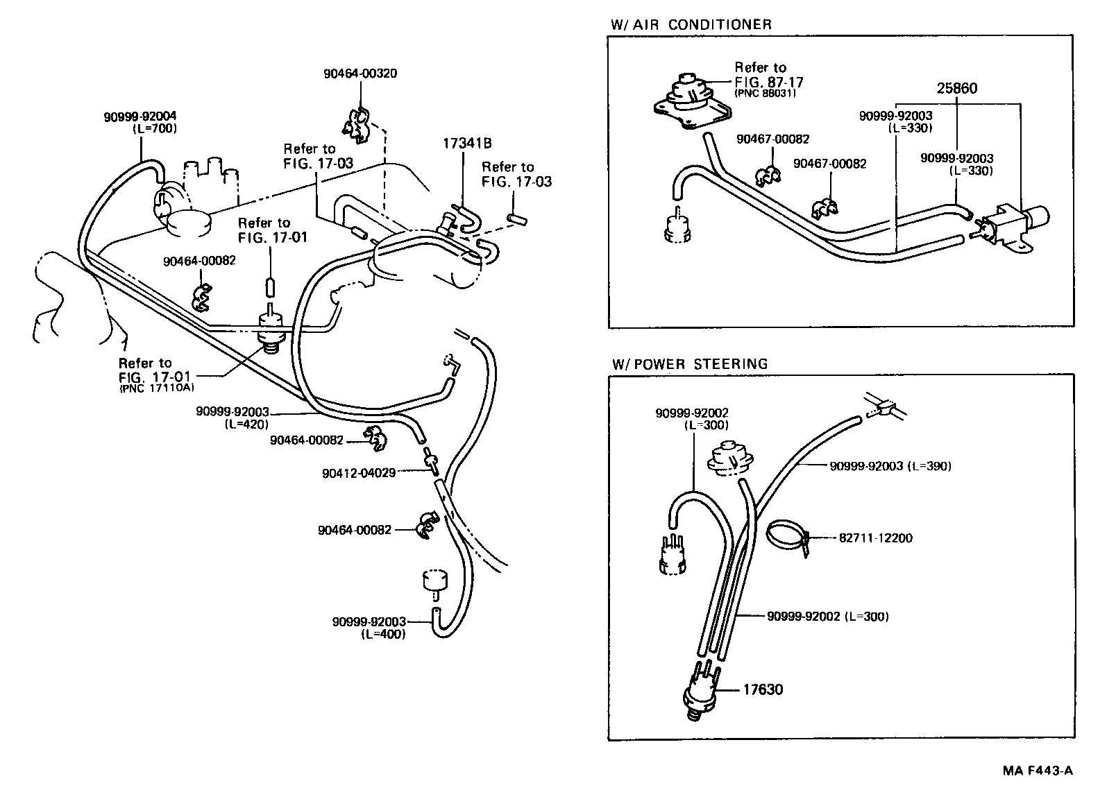 17303-13190 PIPE SUB-ASSY, AIR, NO.1 product image