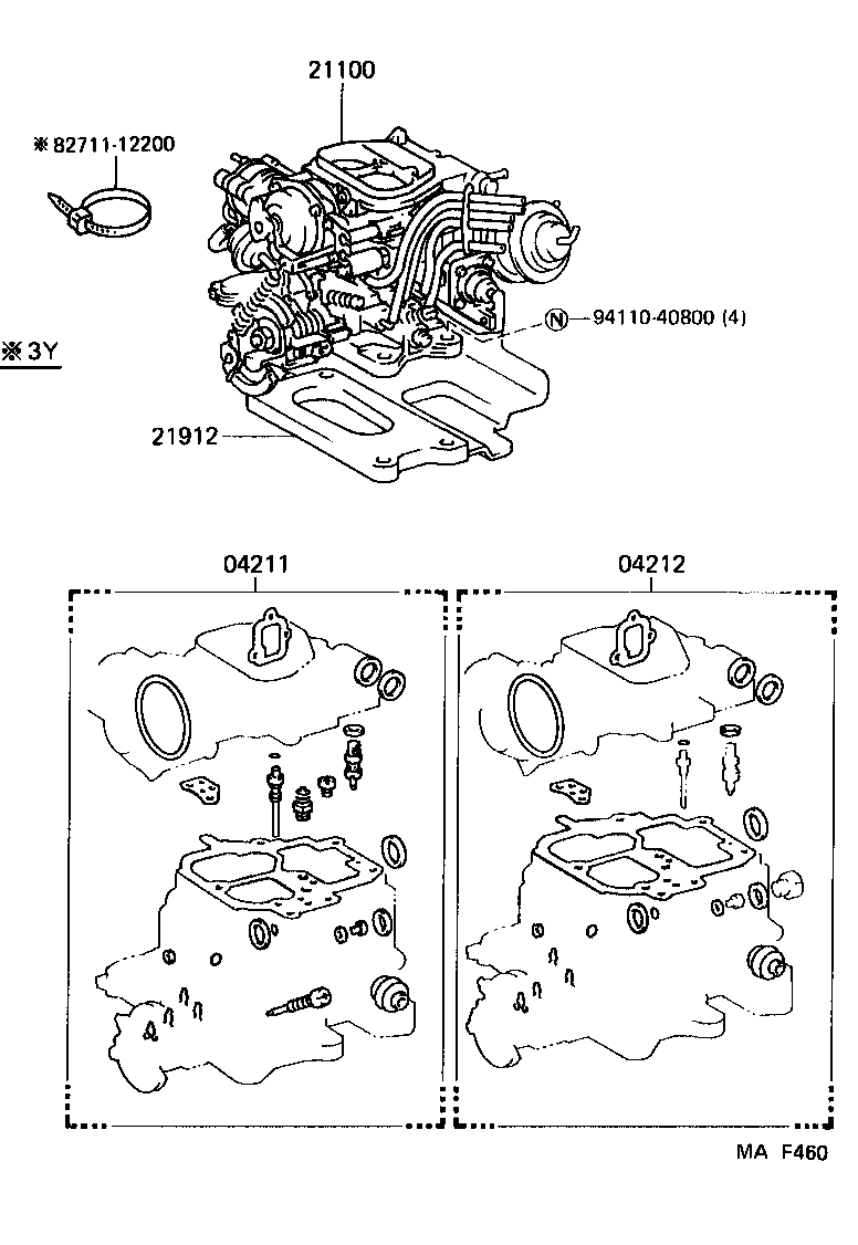 04211-73271 CARBURETOR KIT product image