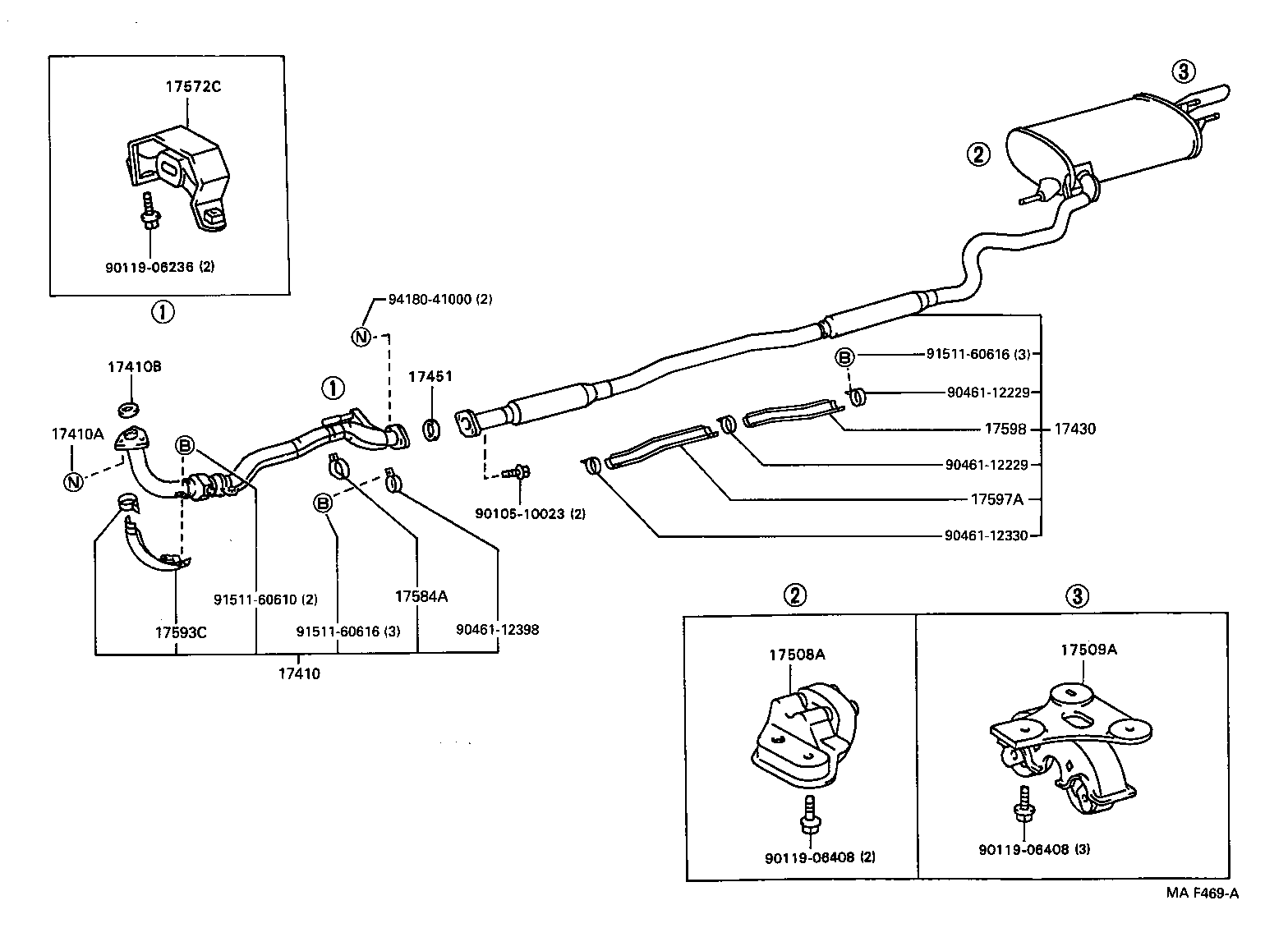 17430-6A030 PIPE ASSY, EXHAUST, TAIL product image