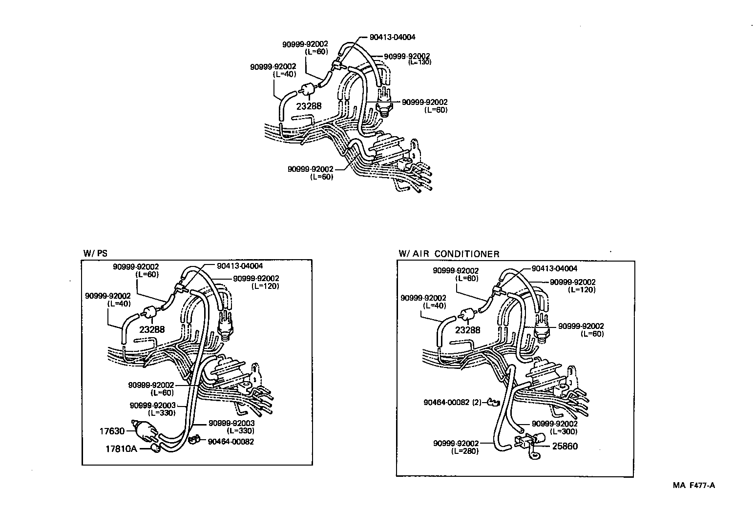 17303-13190 PIPE SUB-ASSY, AIR, NO.1 product image